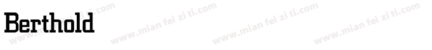 Berthold City Medium字体转换
